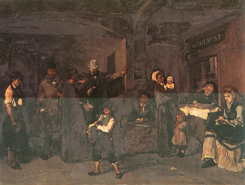 Mihaly Munkacsy The Pawnbroker's Shop